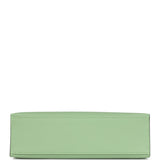 Hermes Kelly Pochette Vert Criquet Swift Palladium Hardware