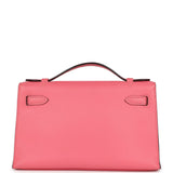 Hermes Kelly Pochette Rose Azalee Swift Gold Hardware