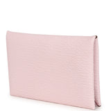 Hermes Calvi Card Holder Rose Darling Chevre Mysore Palladium Hardware