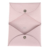 Hermes Calvi Card Holder Rose Darling Chevre Mysore Palladium Hardware