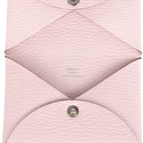 Hermes Calvi Card Holder Rose Darling Chevre Mysore Palladium Hardware