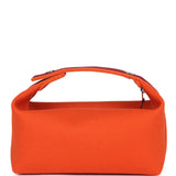 Hermes Bride A Brac Carre Case PM Feu Canvas Palladium Hardware