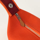 Hermes Bride A Brac Carre Case PM Feu Canvas Palladium Hardware