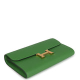 Hermes Constance Wallet To Go Vert Yucca Epsom Gold Hardware