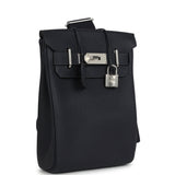 Hermes HAC A Dos PM Backpack Caban Togo Palladium Hardware