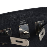 Hermes HAC A Dos PM Backpack Caban Togo Palladium Hardware