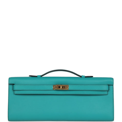 Hermes Kelly Cut Vert Verone Swift Gold Hardware