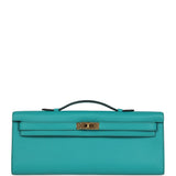 Hermes Kelly Cut Vert Verone Swift Gold Hardware