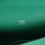 Hermes Kelly Cut Vert Vertigo Swift Palladium Hardware