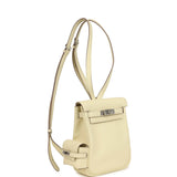 Hermes Mini Kelly Jump Backpack Jaune Milton Swift Palladium Hardware
