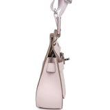 Hermes Jypsiere Mini Mauve Pale Verso Evercolor Palladium Hardware