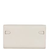 Hermes Kelly Wallet To Go Gris Pale Epsom Gold Hardware