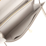 Hermes Kelly Wallet To Go Gris Pale Epsom Gold Hardware