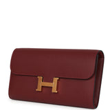Hermes Constance Wallet To Go Rouge H Epsom Gold Hardware