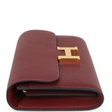 Hermes Constance Wallet To Go Rouge H Epsom Gold Hardware