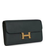 Hermes Constance Wallet To Go Vert Mangrove Evercolor Gold Hardware