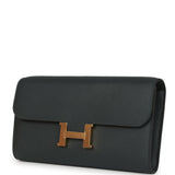 Hermes Constance Wallet To Go Vert Mangrove Evercolor Gold Hardware
