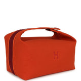 Hermes Bride A Brac GM Feu Canvas Palladium Hardware