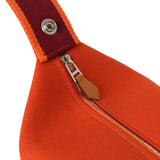 Hermes Bride A Brac GM Feu Canvas Palladium Hardware