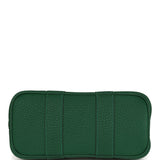 Hermes Garden Party Neo 23 Vert Moyen-Ecru Toile H Canvas and Vert Moyen Negonda Palladium Hardware