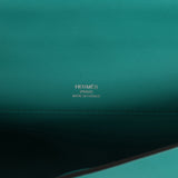 Pre-owned Hermes Kelly Cut Vert Verone Swift Palladium Hardware