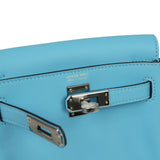 Hermes Mini Kelly Jump Backpack Celeste Swift Palladium Hardware