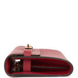 Hermes Kelly Wallet To Go Rouge Grenat Epsom Gold Hardware