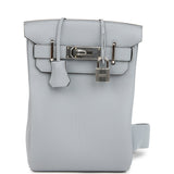 Hermes HAC A Dos PM Backpack Gris Pantin Togo Palladium Hardware