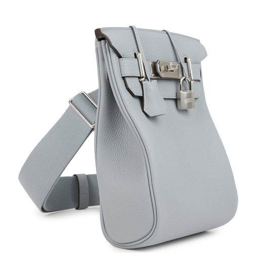 Hermes HAC A Dos PM Backpack Gris Pantin Togo Palladium Hardware