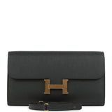 Hermes Constance Wallet To Go Black Epsom Gold Hardware