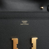 Hermes Constance Wallet To Go Black Epsom Gold Hardware