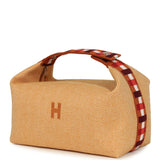 Hermes Bride A Brac Carre Case GM Fauve Merino Wool Palladium Hardware