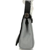 Hermes Herbag Zip 20 Mini Gris Pantin Toile Militaire Canvas and Black Vache Hunter Palladium Hardware