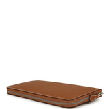 Hermes Silk'In Classique Long Wallet Gold Epsom Palladium Hardware