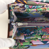 Hermes Silk'In Classique Long Wallet Gold Epsom Palladium Hardware