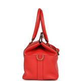 Pre-owned Hermes Sac Toolbox 20 Rouge Tomate Evercolor Gold Hardware