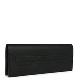 Pre-owned Hermes Shadow Birkin Clutch Cut Black Swift