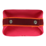 Hermes Bride A Brac Carre Case PM Hibiscus Canvas Palladium Hardware