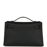 Hermes Kelly Pochette Black Swift Gold Hardware