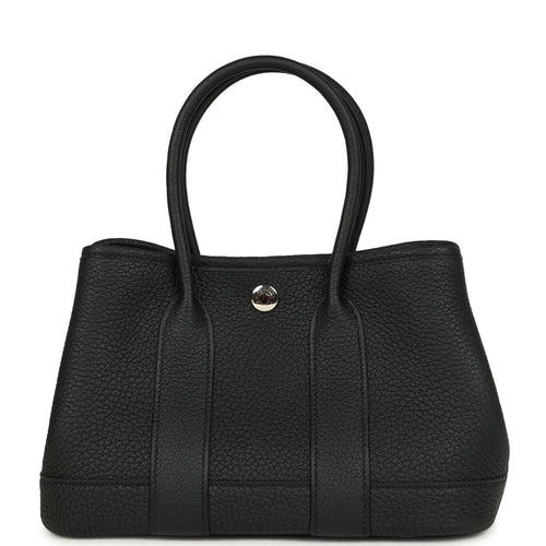 Hermes Garden Party Neo 23 Black Negonda Palladium Hardware