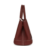 Hermes Garden Party Neo 23 Rouge H Negonda Palladium Hardware