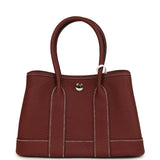 Hermes Garden Party Neo 23 Rouge H Negonda Palladium Hardware