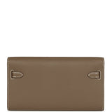 Hermes Kelly Wallet To Go Etoupe Epsom Palladium Hardware