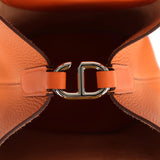 Hermes In-The-Loop 18 Orange Clemence and Swift Palladium Hardware