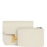 Hermes Constance Slim Wallet Craie Epsom Gold Hardware