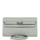 Hermes Kelly Wallet To Go Gris Pantin Epsom Palladium Hardware