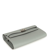 Hermes Kelly Wallet To Go Gris Pantin Epsom Palladium Hardware