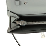 Hermes Kelly Wallet To Go Gris Pantin Epsom Palladium Hardware
