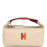Hermes Bride A Brac Pavillon PM Naturel Canvas Palladium Hardware