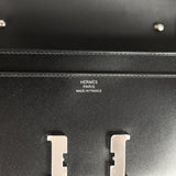 Hermes Constance Wallet To Go Black Box Palladium Hardware